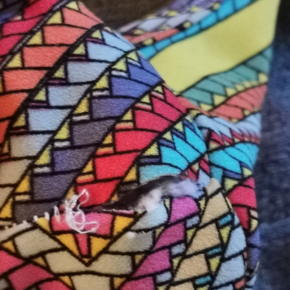 Yellow geometric full My Corpo Lindo Bodysuit S/M - Picture 6 of 6